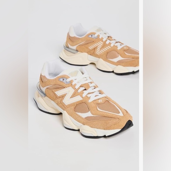 New Balance 9060 Great Plains/Calcium White - Tan and White Sneakers Trainers - Picture 2 of 4
